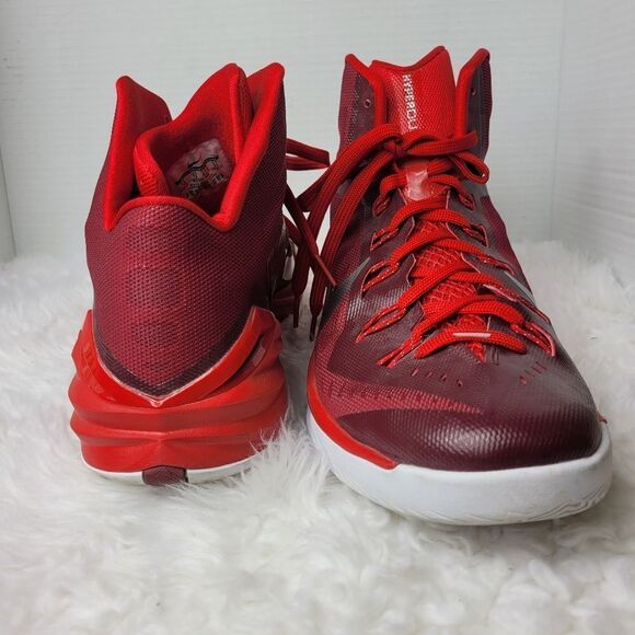 Nike  Hyperdunk TB 2014 Gym High Top Basketball Sneakers Red & Orange - Picture 6 of 10